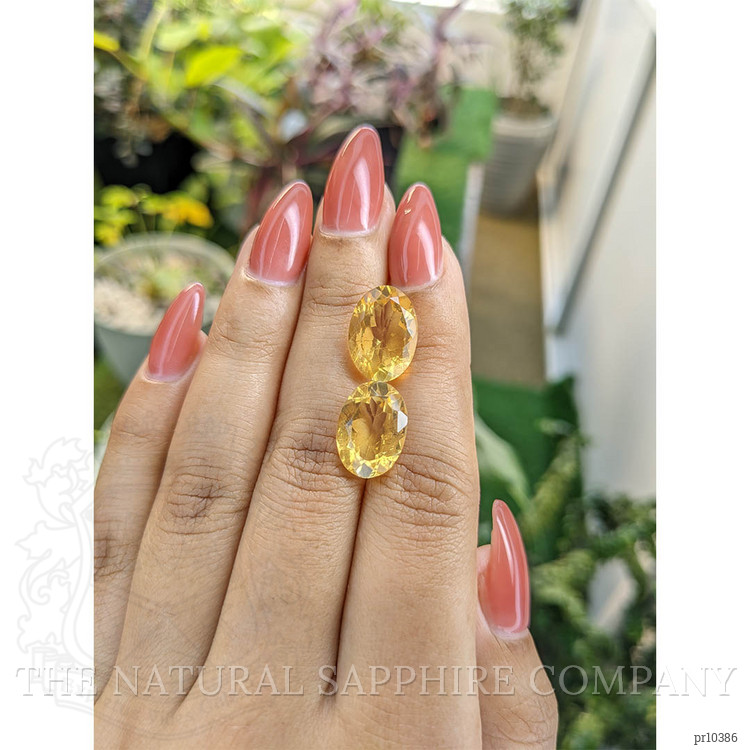 10.78 Ct.Tw. Citrine Pair from Brazil