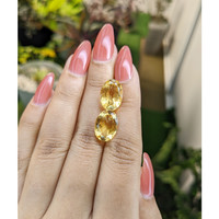 10.01 Ct.Tw.Total Carat Weight Citrine Pair from Brazil Life Style