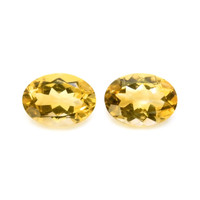 10.34 Ct.Tw.Total Carat Weight Citrine Pair from Brazil Video