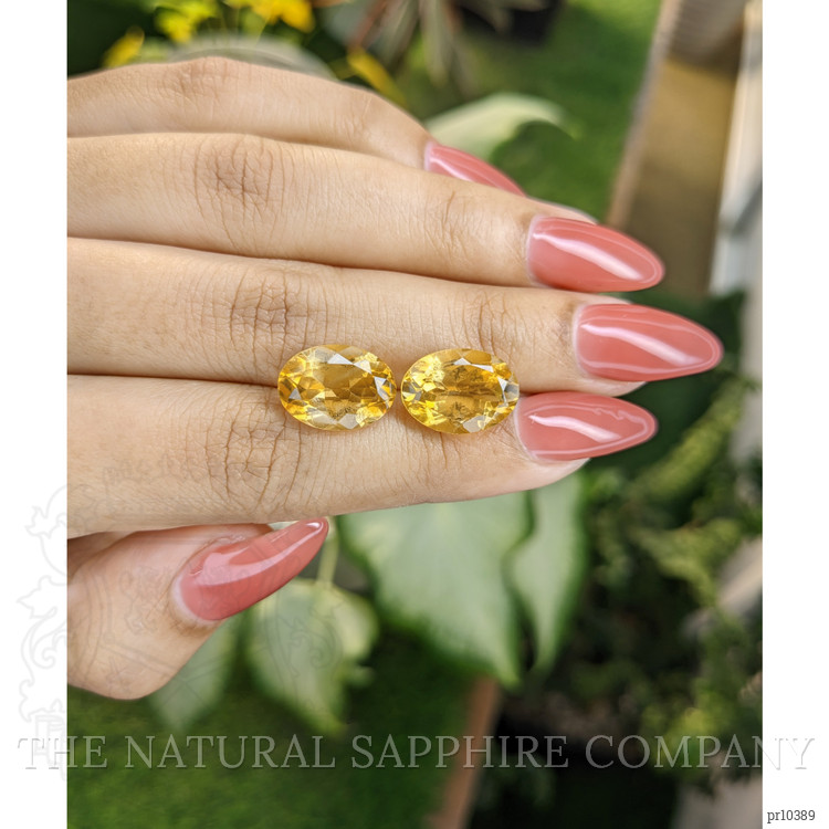 10.34 Ct.Tw. Citrine Pair from Brazil
