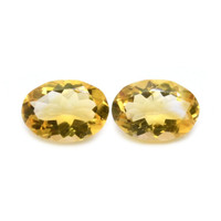 9.29 Ct.Tw.Total Carat Weight Citrine Pair from Brazil Video