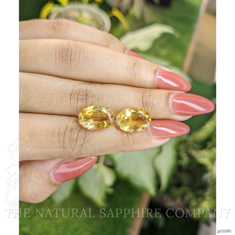 9.29 Ct.Tw. Citrine Pair from Brazil