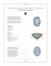 9.29 Ct.Tw.Total Carat Weight Citrine Pair from Brazil 3 D Scan Report
