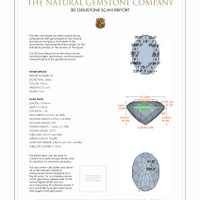 9.29 Ct.Tw.Total Carat Weight Citrine Pair from Brazil 3 D Scan Report