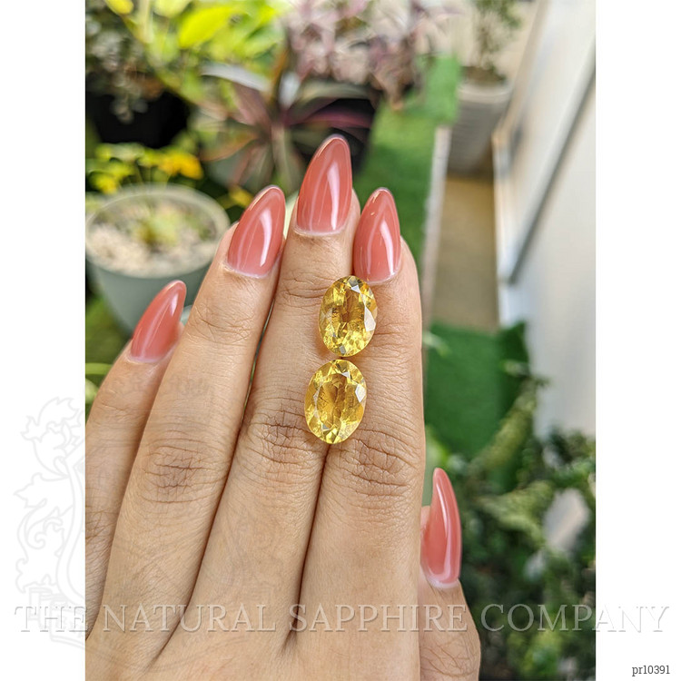 10.23 Ct.Tw. Citrine Pair from Brazil