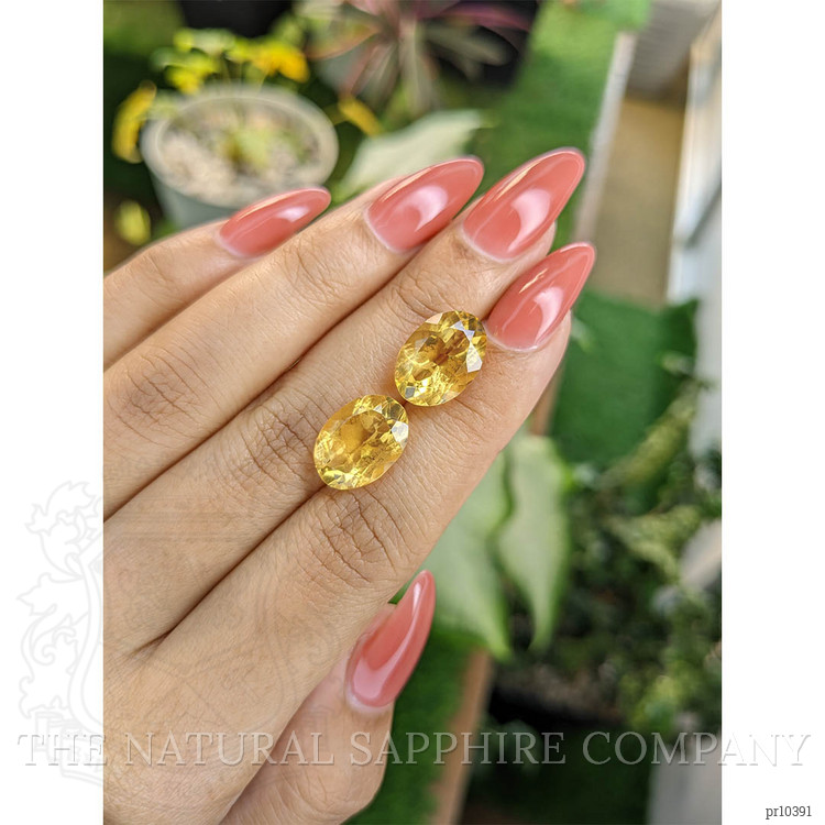 10.23 Ct.Tw. Citrine Pair from Brazil