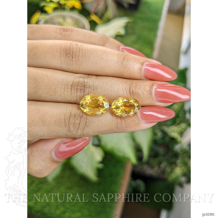 10.23 Ct.Tw. Citrine Pair from Brazil