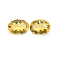 9.24 Ct.Tw.Total Carat Weight Citrine Pair from Brazil Video