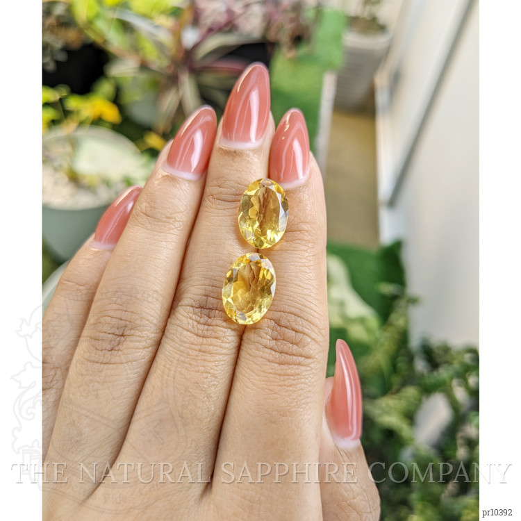 9.24 Ct.Tw. Citrine Pair from Brazil