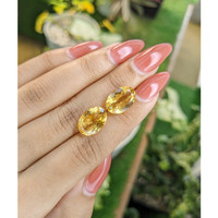9.24 Ct.Tw.Total Carat Weight Citrine Pair from Brazil Life Style