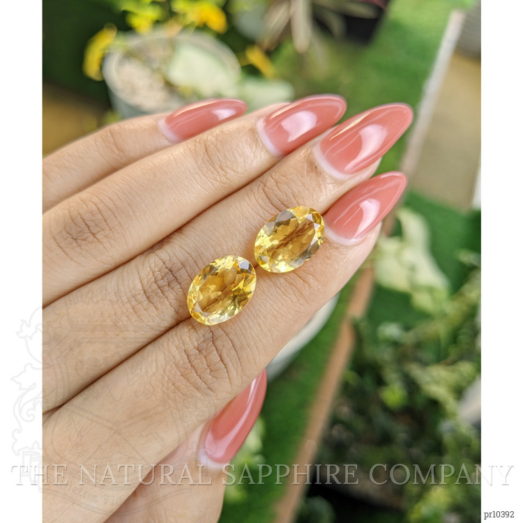 9.24 Ct.Tw. Citrine Pair from Brazil