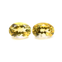 12.42 Ct.Tw.Total Carat Weight Citrine Pair from Brazil Video