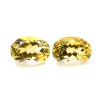 12.42 Ct.Tw.Total Carat Weight Citrine Pair from Brazil Video
