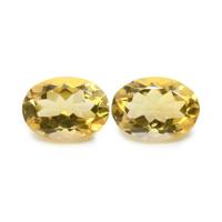 10.36 Ct.Tw.Total Carat Weight Citrine Pair from Brazil Video