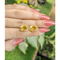 10.36 Ct.Tw.Total Carat Weight Citrine Pair from Brazil Life Style