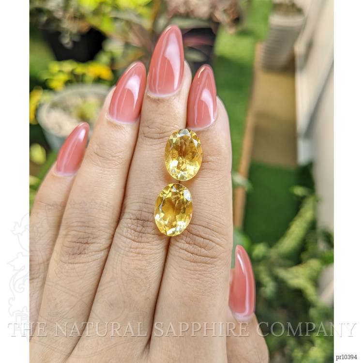 10.36 Ct.Tw. Citrine Pair from Brazil