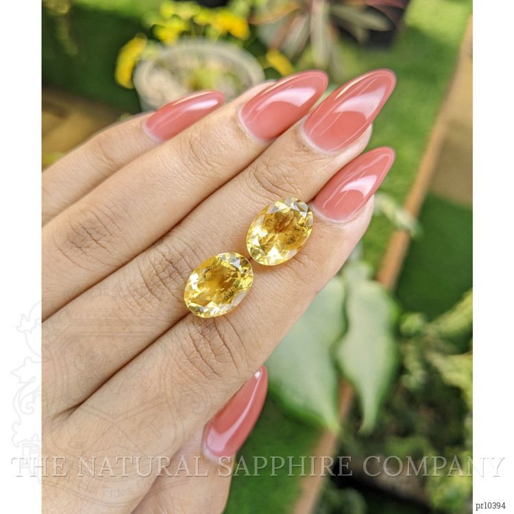 10.36 Ct.Tw. Citrine Pair from Brazil