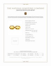 8.96 Ct.Tw.Total Carat Weight Orangish Yellow Citrine Pair from Brazil Scan Report