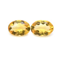 8.96 Ct.Tw.Total Carat Weight Citrine Pair from Brazil Video