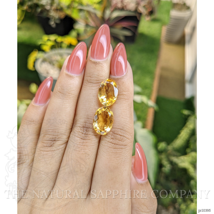 8.96 Ct.Tw. Citrine Pair from Brazil