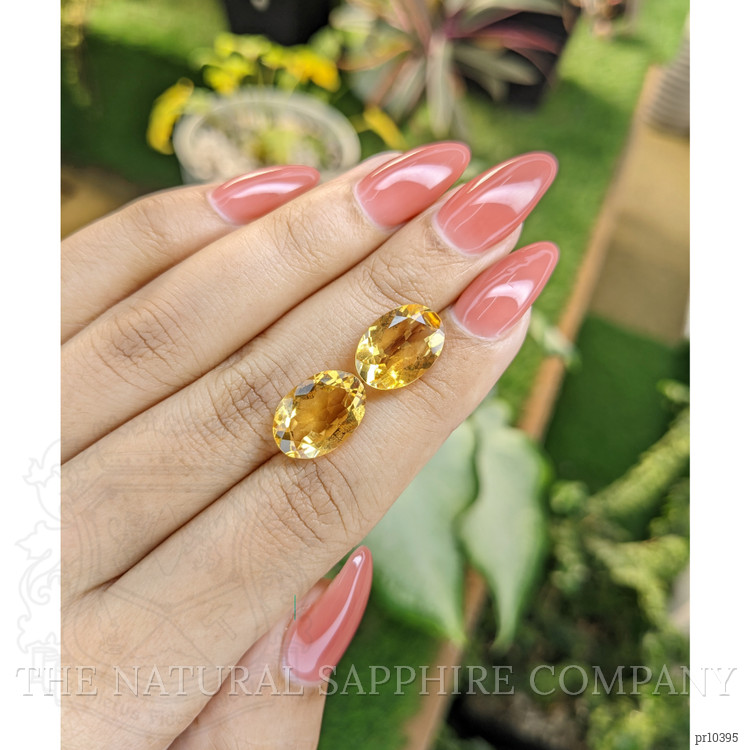 8.96 Ct.Tw. Citrine Pair from Brazil