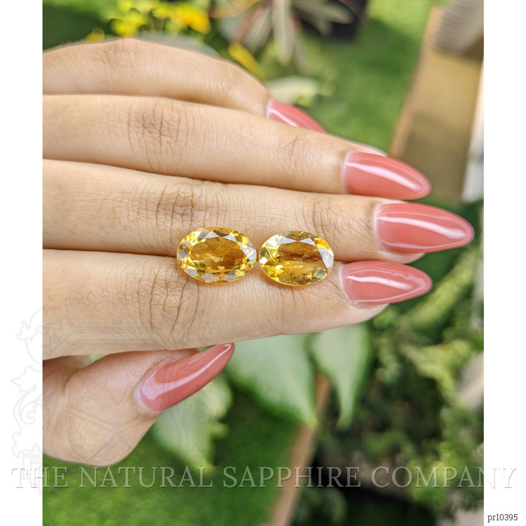 8.96 Ct.Tw. Citrine Pair from Brazil