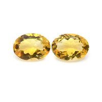 9.08 Ct.Tw.Total Carat Weight Citrine Pair from Brazil Video