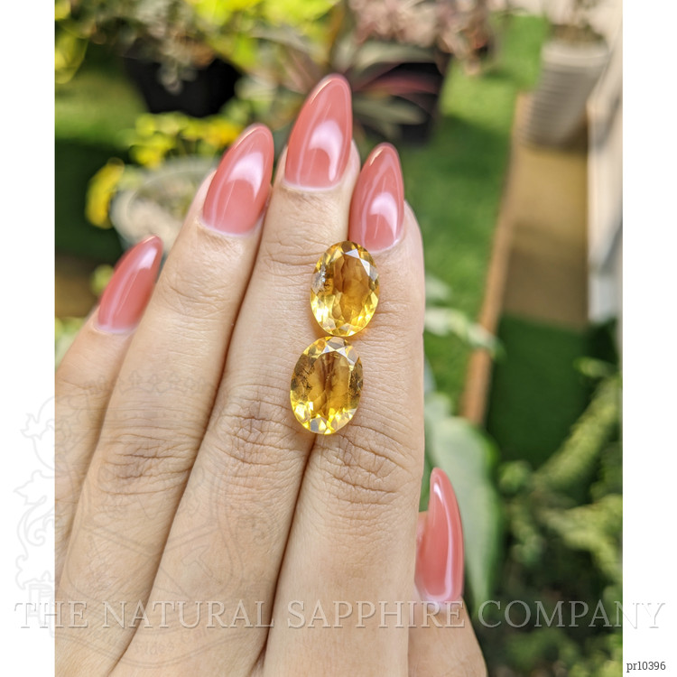 9.08 Ct.Tw. Citrine Pair from Brazil