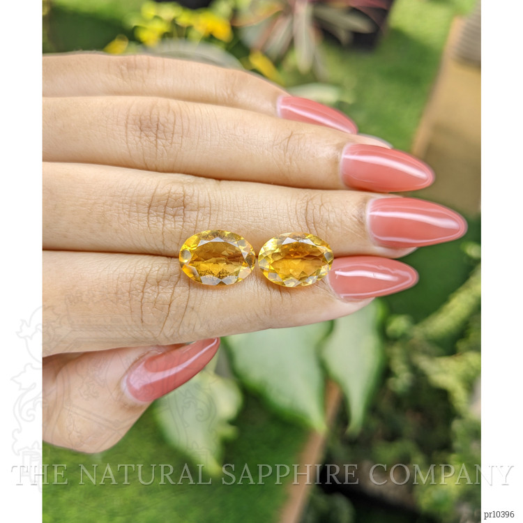 9.08 Ct.Tw. Citrine Pair from Brazil