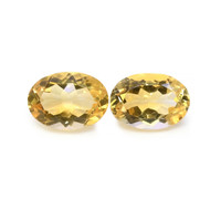 11.04 Ct.Tw.Total Carat Weight Citrine Pair from Brazil Video