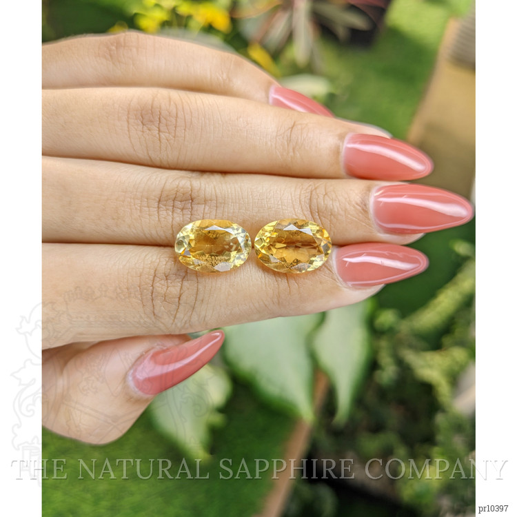 11.04 Ct.Tw. Citrine Pair from Brazil