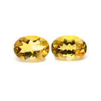 10.67 Ct.Tw.Total Carat Weight Citrine Pair from Brazil Video