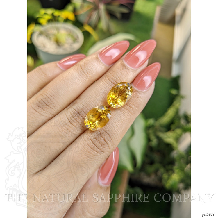 10.67 Ct.Tw. Citrine Pair from Brazil