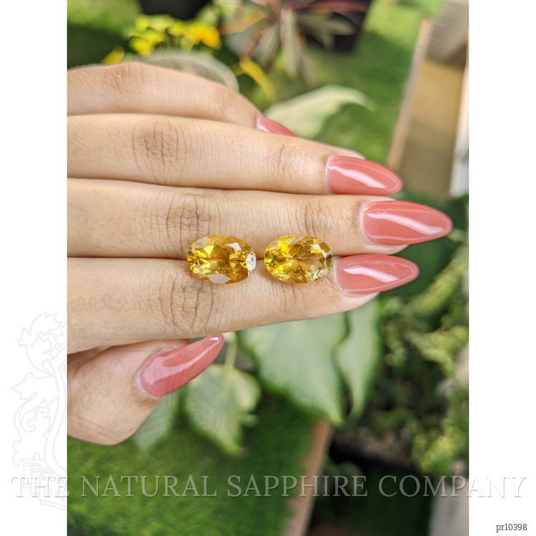 10.67 Ct.Tw. Citrine Pair from Brazil