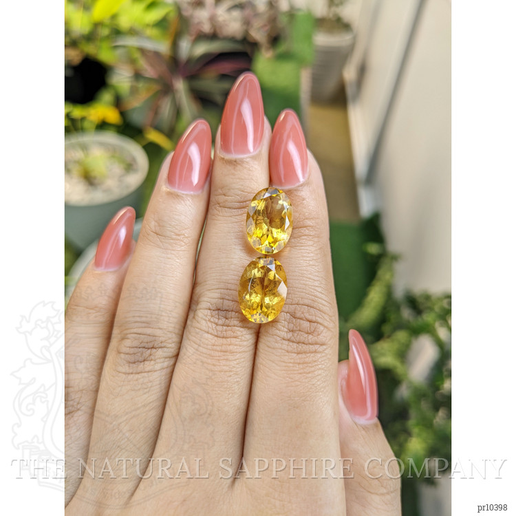 10.67 Ct.Tw. Citrine Pair from Brazil