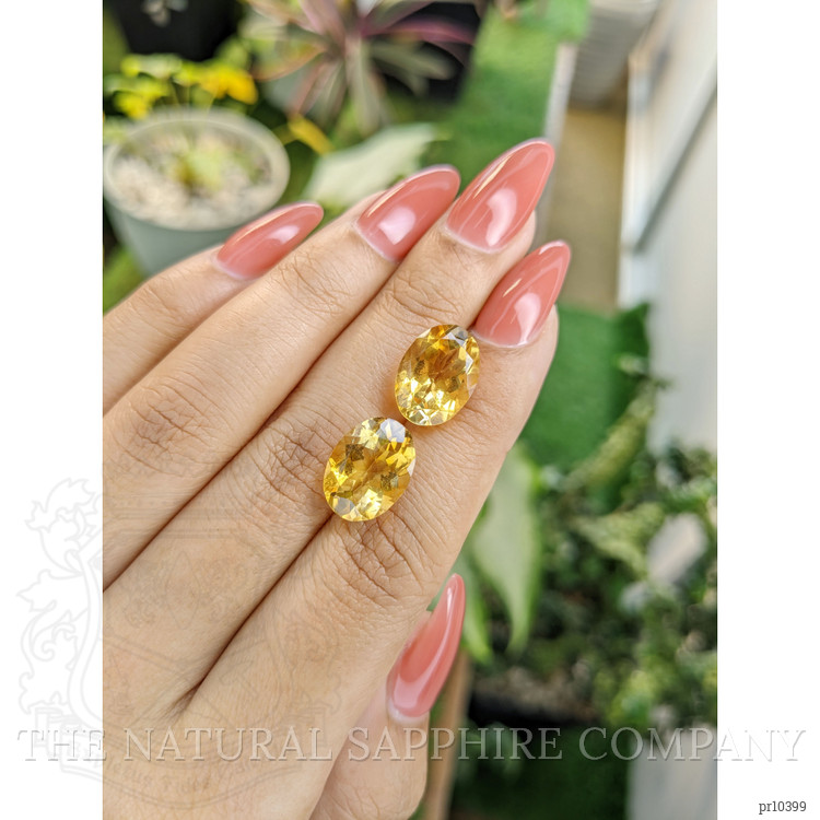 10.25 Ct.Tw. Citrine Pair from Brazil