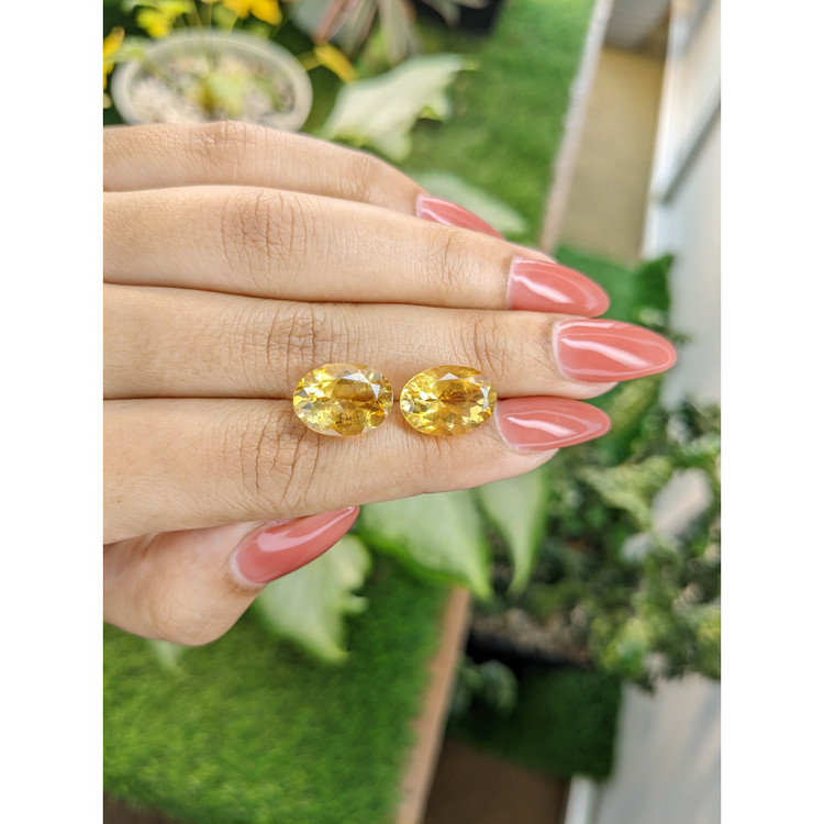 10.25 Ct.Tw. Citrine Pair from Brazil