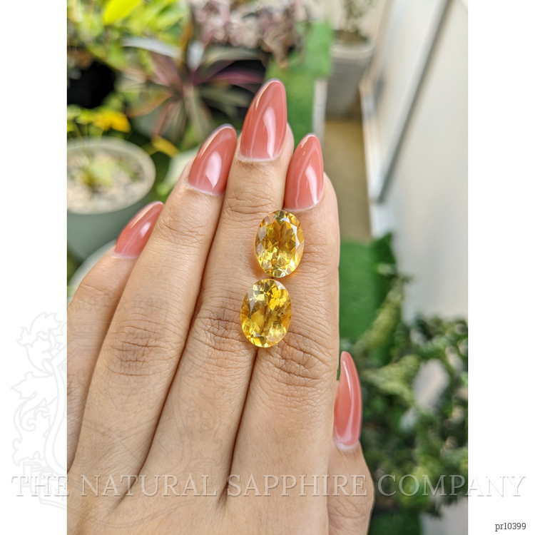 10.25 Ct.Tw. Citrine Pair from Brazil