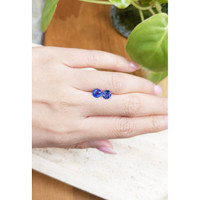 1.96&nbsp;Ct.Tw.Total Carat Weight Blue Sapphire Pair from Ceylon (Sri Lanka) Life Style