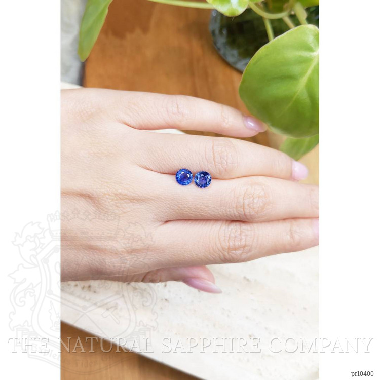 1.96 Ct.Tw. Blue Sapphire Pair from Ceylon (Sri Lanka)