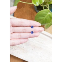 1.96&nbsp;Ct.Tw.Total Carat Weight Blue Sapphire Pair from Ceylon (Sri Lanka) Life Style