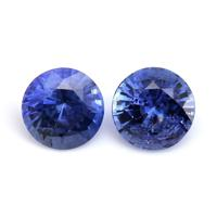 1.90&nbsp;Ct.Tw.Total Carat Weight Blue Sapphire Pair from Ceylon (Sri Lanka) Video