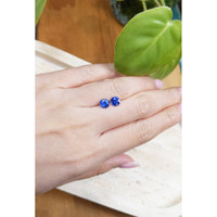 1.90&nbsp;Ct.Tw.Total Carat Weight Blue Sapphire Pair from Ceylon (Sri Lanka) Life Style