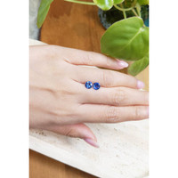 1.86&nbsp;Ct.Tw.Total Carat Weight Blue Sapphire Pair from Ceylon (Sri Lanka) Life Style