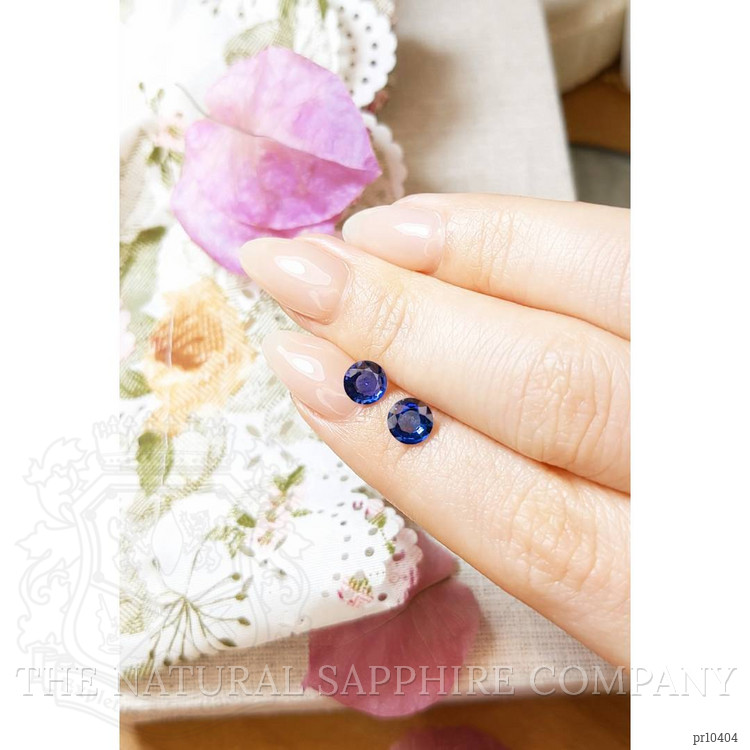1.43 Ct.Tw. Blue Sapphire Pair from Ceylon (Sri Lanka)