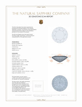 1.43&nbsp;Ct.Tw.Total Carat Weight Blue Sapphire Pair from Ceylon (Sri Lanka) 3 D Scan Report