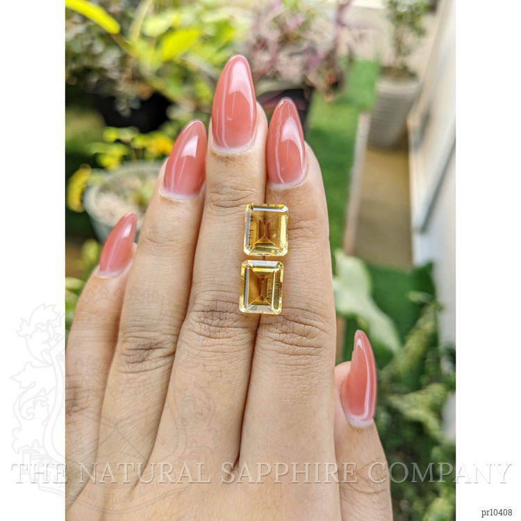 8.22 Ct.Tw. Citrine Pair from Brazil