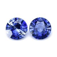 2.10&nbsp;Ct.Tw.Total Carat Weight Blue Sapphire Pair from Ceylon (Sri Lanka) Video