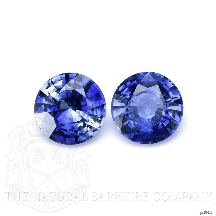 2.10 Ct.Tw. Blue Sapphire Pair from Ceylon (Sri Lanka)