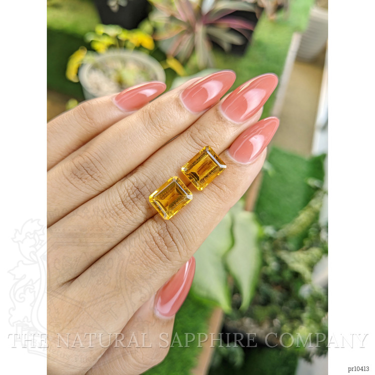 8.31 Ct.Tw. Citrine Pair from Brazil